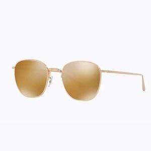 Oliver Peoples The Row Boardroom Gold Sunglasses